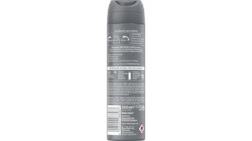 Hidrofugal Men Frisch+Stark Spray 150 ml