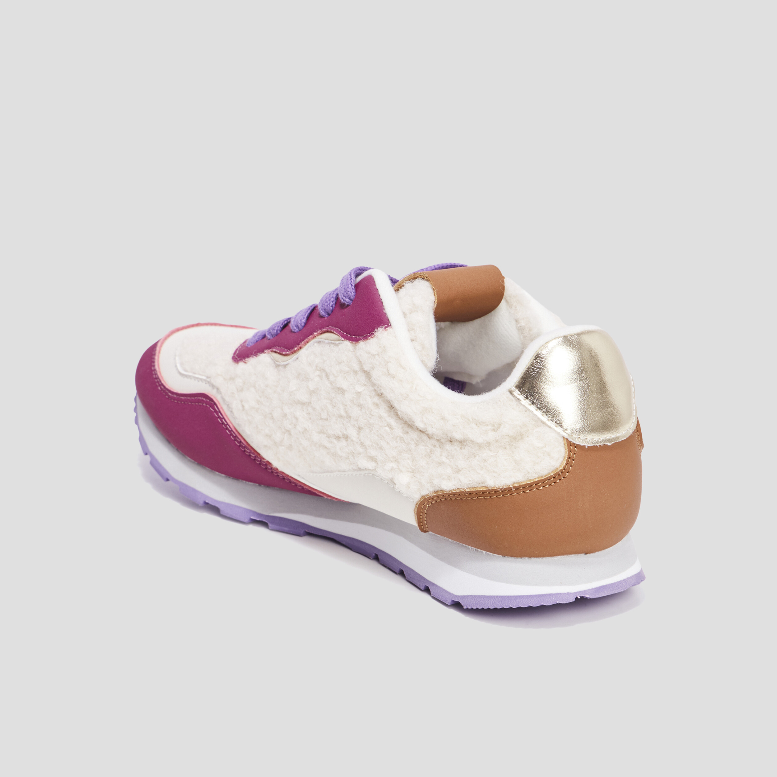 Baskets running laine de mouton Creeks multicolore femme | La Halle
