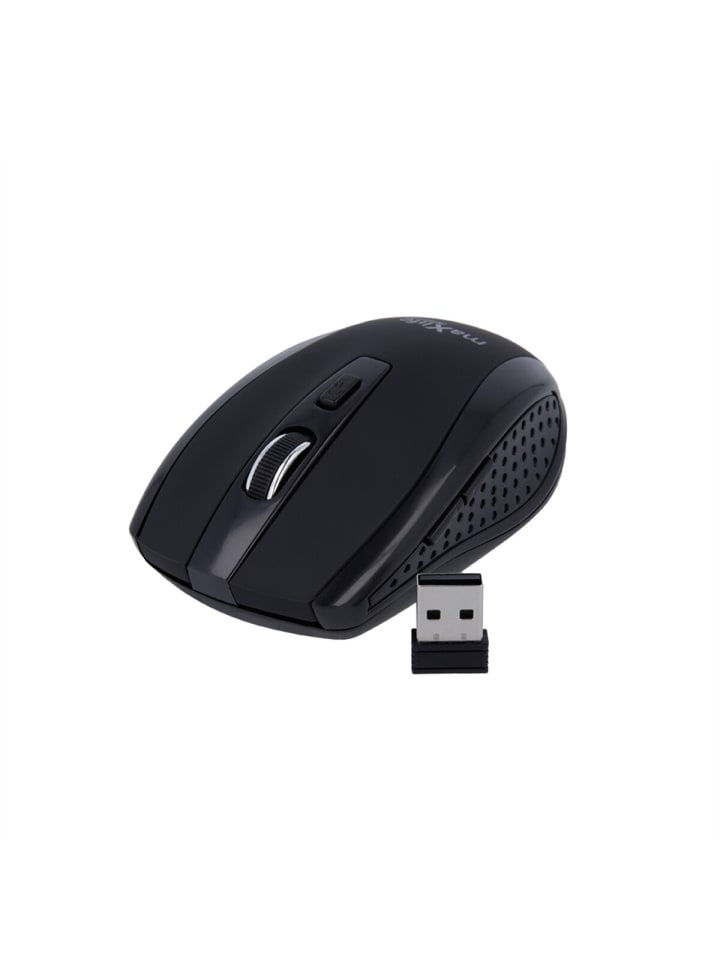 maXlife Kabellose Maus in 800/1000/1600 DPI mit 6 Tasten & USB-Empfänger in Schwarz günstig kaufen onesize