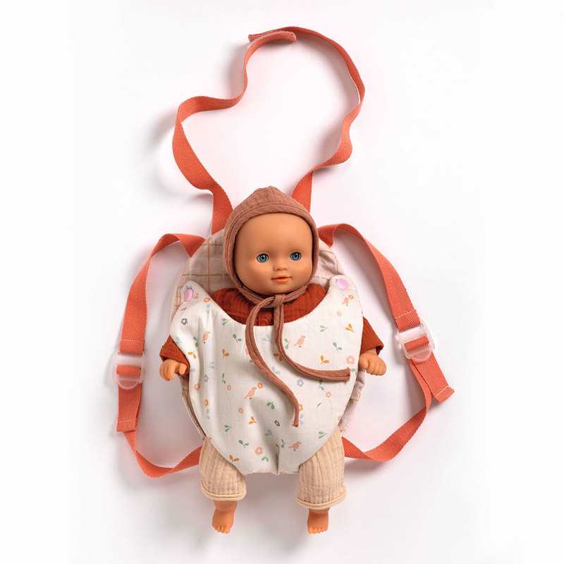 Porte bébé Lavender pour poupon 32 cm Pomea Djeco