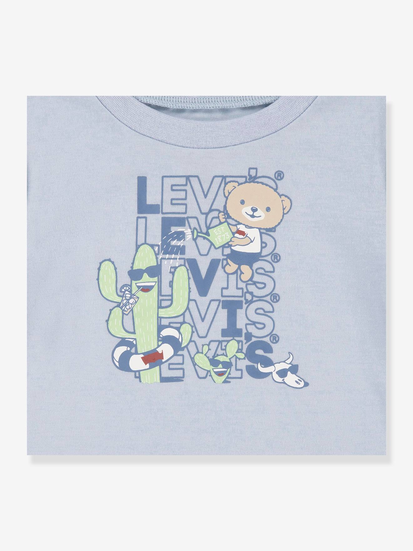 Levis Jungen-Set: T-Shirt & Shorts Levi's - himmelblau