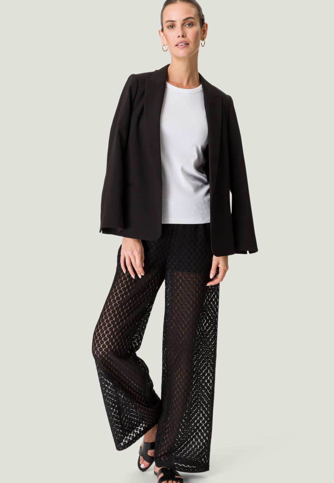 Hose transparent mit Spitze