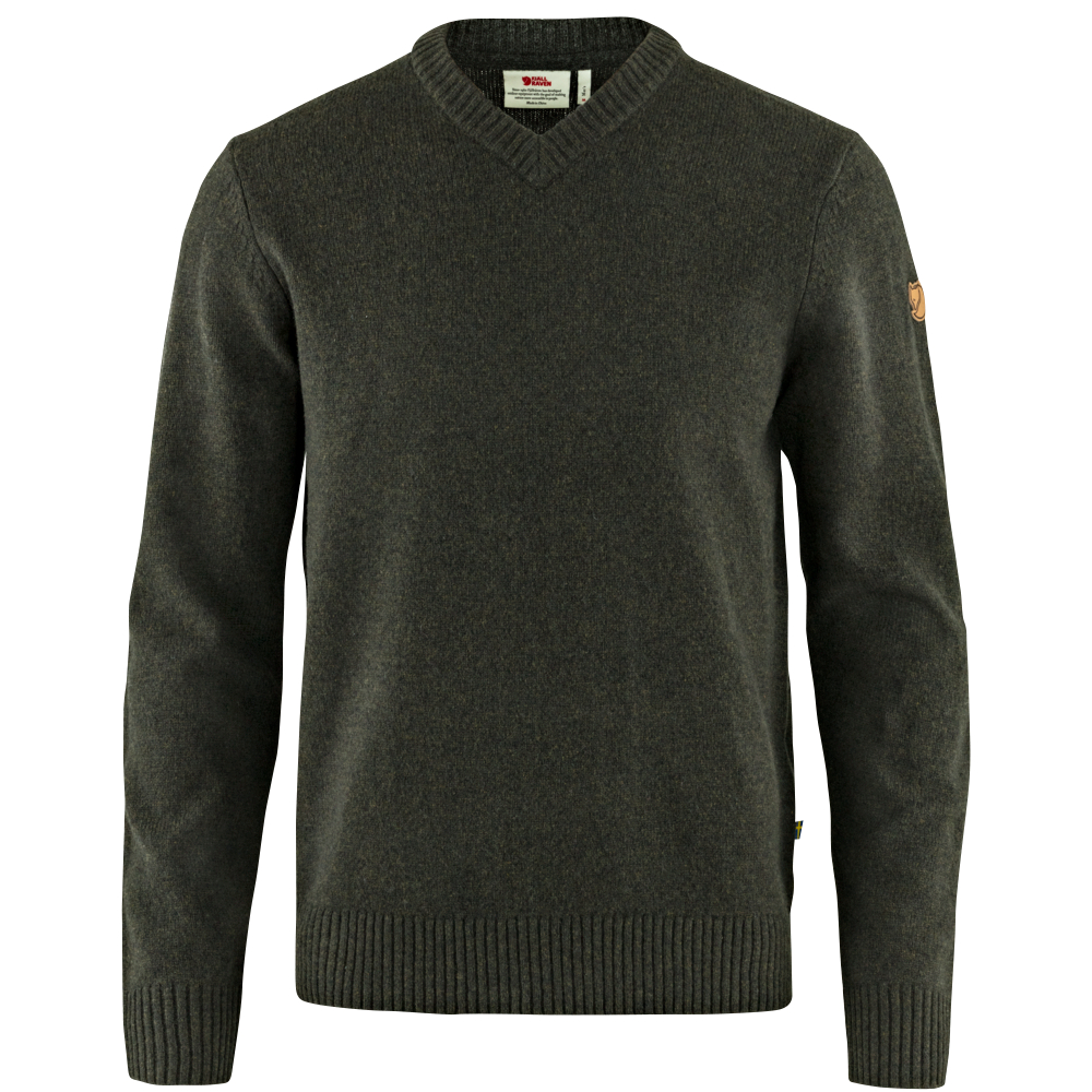 Fjäll Räven Herren Strickpullover V-neck M Övik