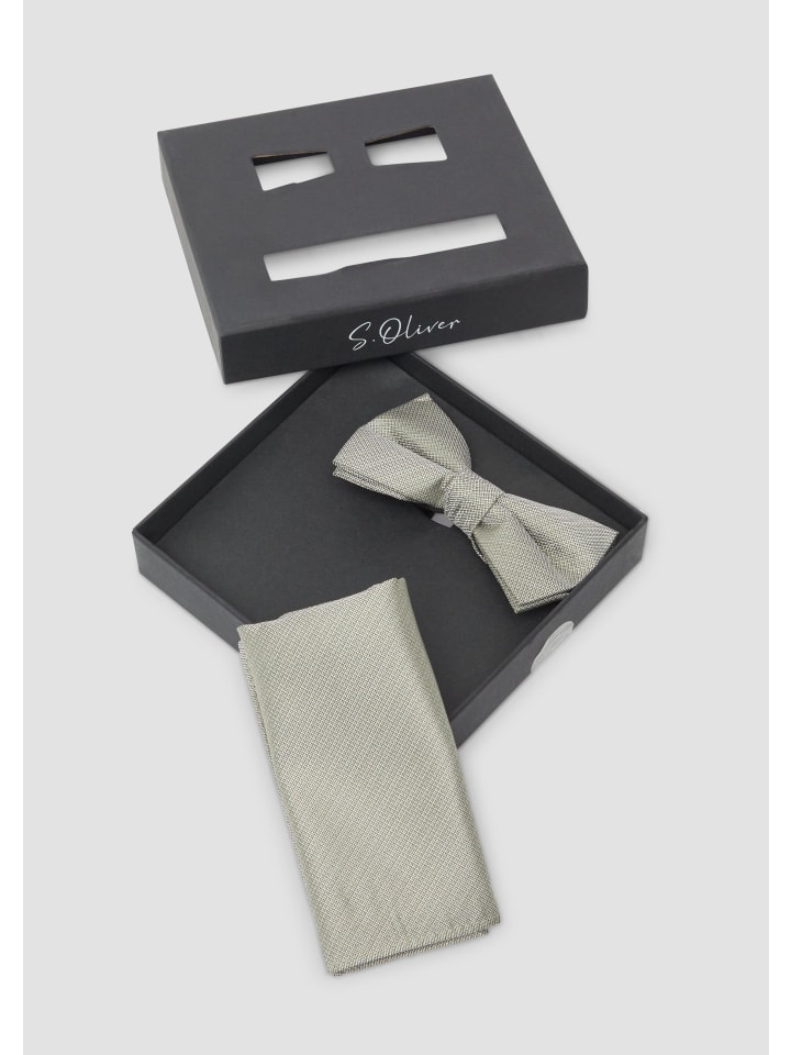 s.Oliver BLACK LABEL Krawatte in Olive günstig kaufen 1