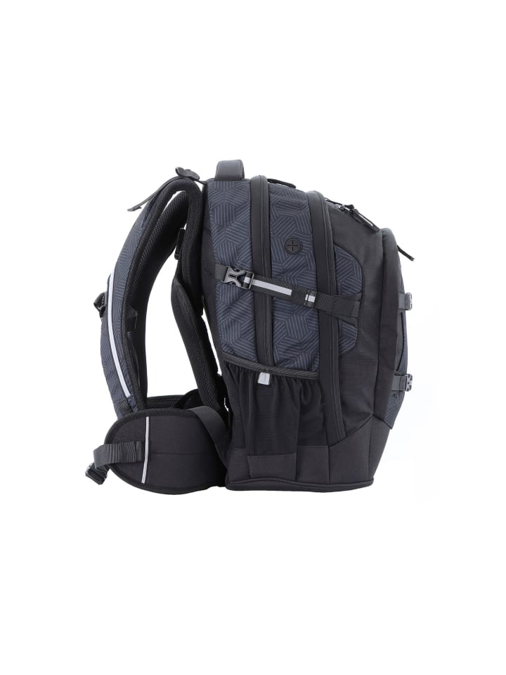 2Be 3er Set Schulrucksack Black Grey in Black günstig kaufen onesize