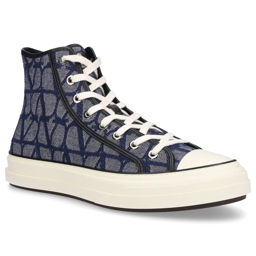 Valentino Garavani - Stiefeletten TOTALOOP Textil - blau