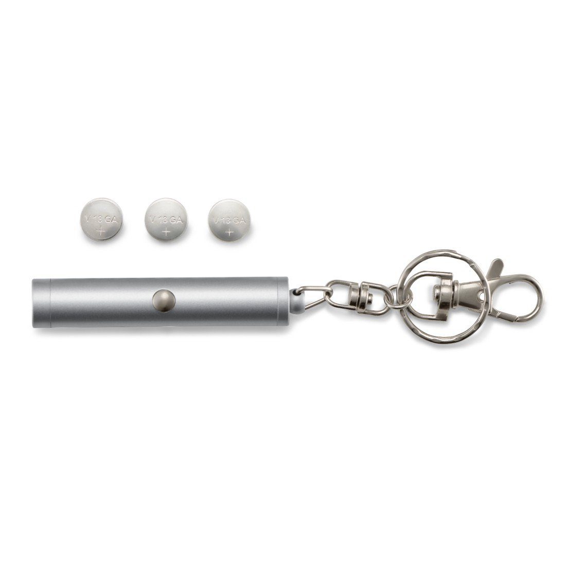Hama Laserpointer Laserpointer mit rotem Laser, 50 m Reichweite, Ring und Karabinerhaken