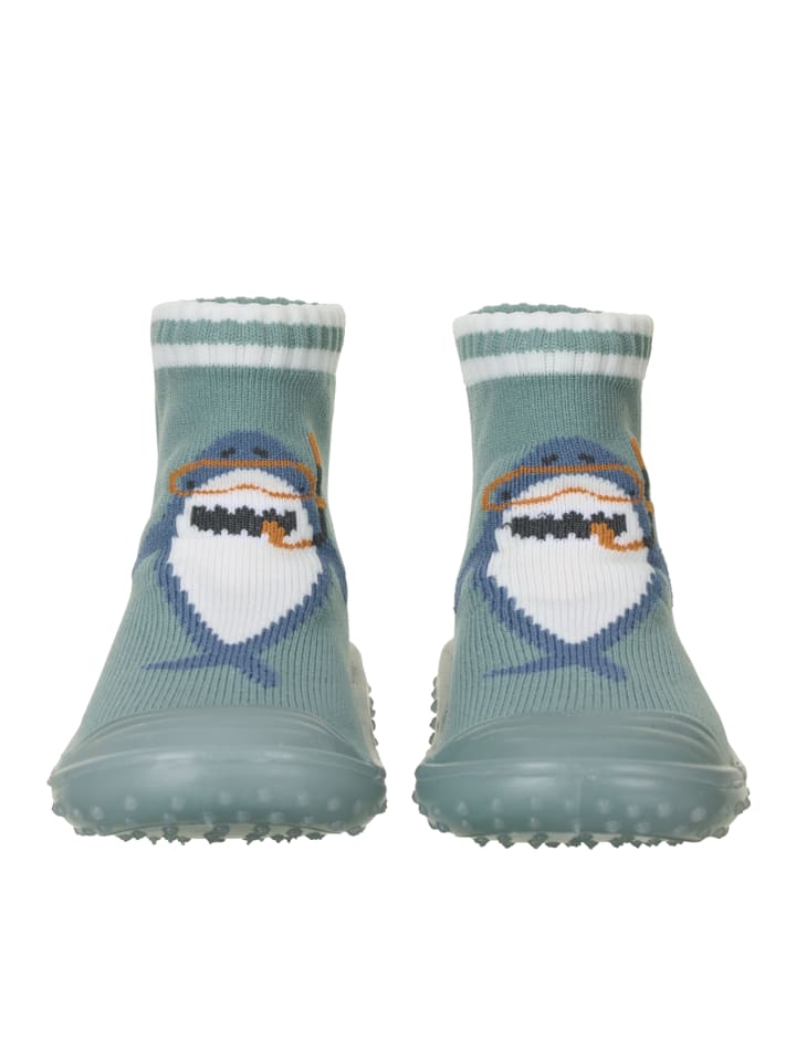 Sterntaler Adventure-Socks Hai in dunkelgrün günstig kaufen