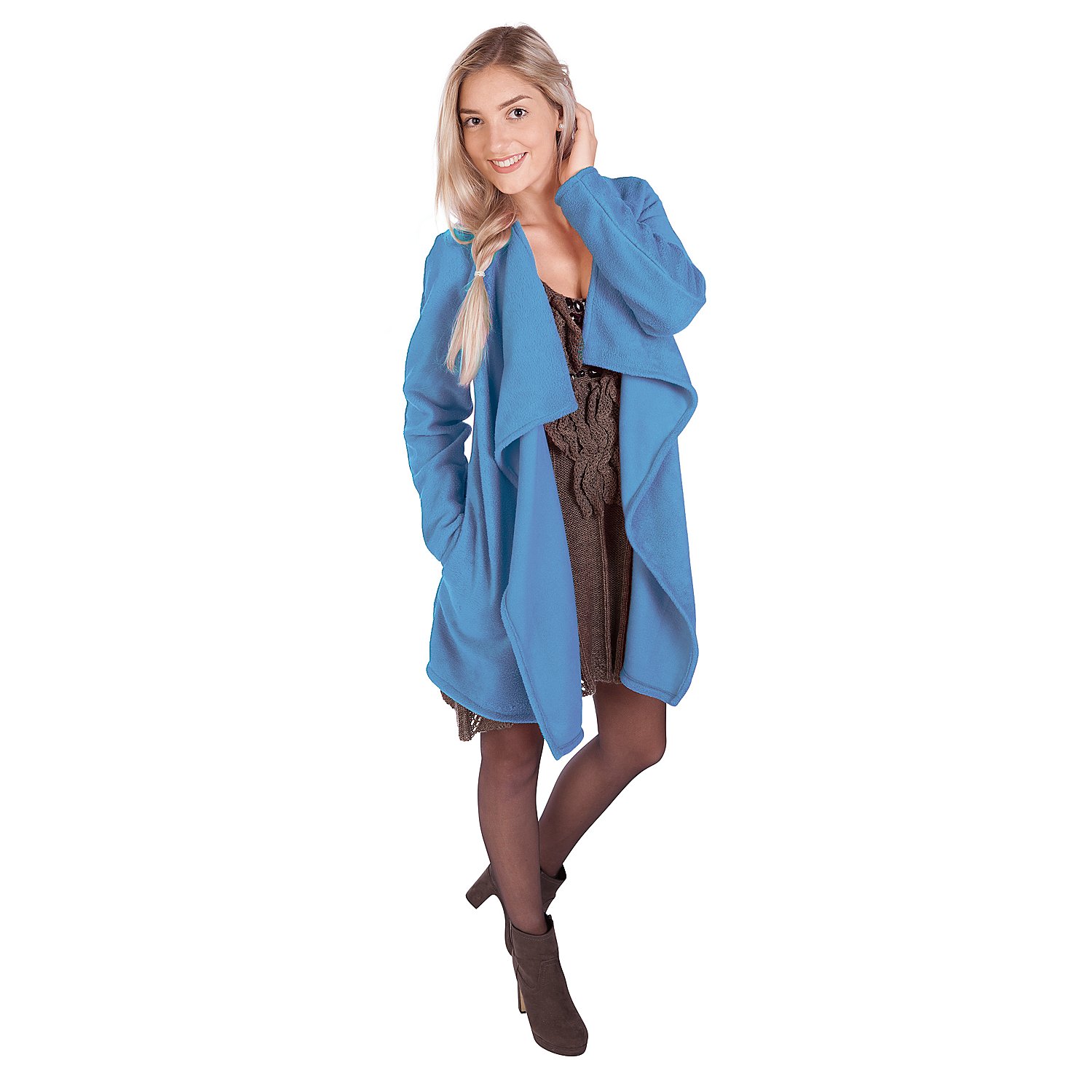 Fleecestoff, hellblau