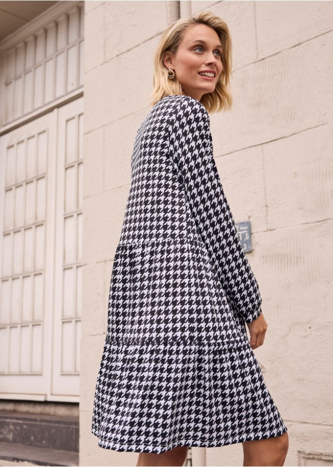 Shirtkleid Hahnentritt