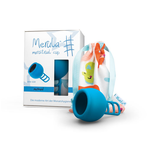 MERULA Menstrual Cup mermaid blau  1 St