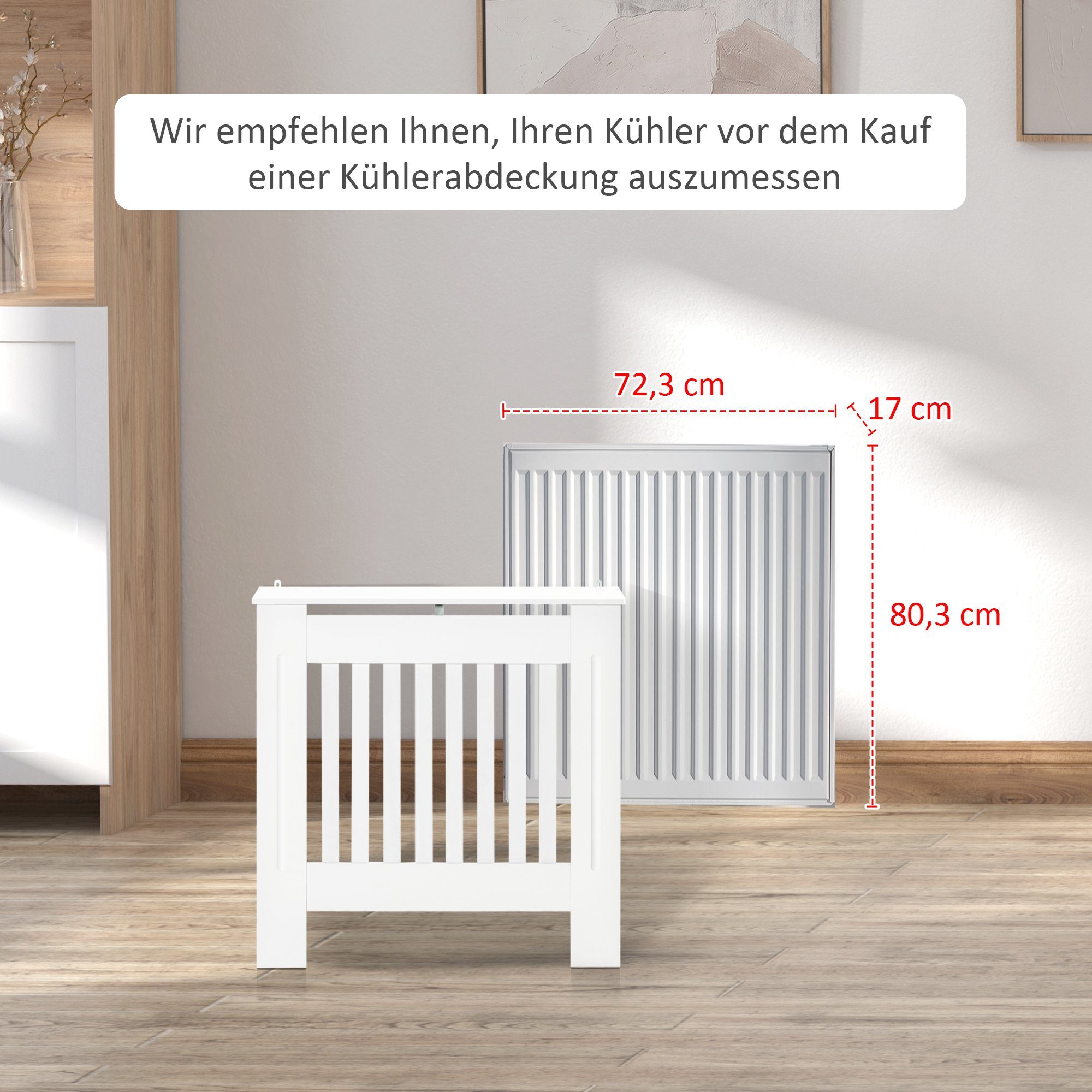 HOMCOM Heizungsverkleidung Heizkörperverkleidung