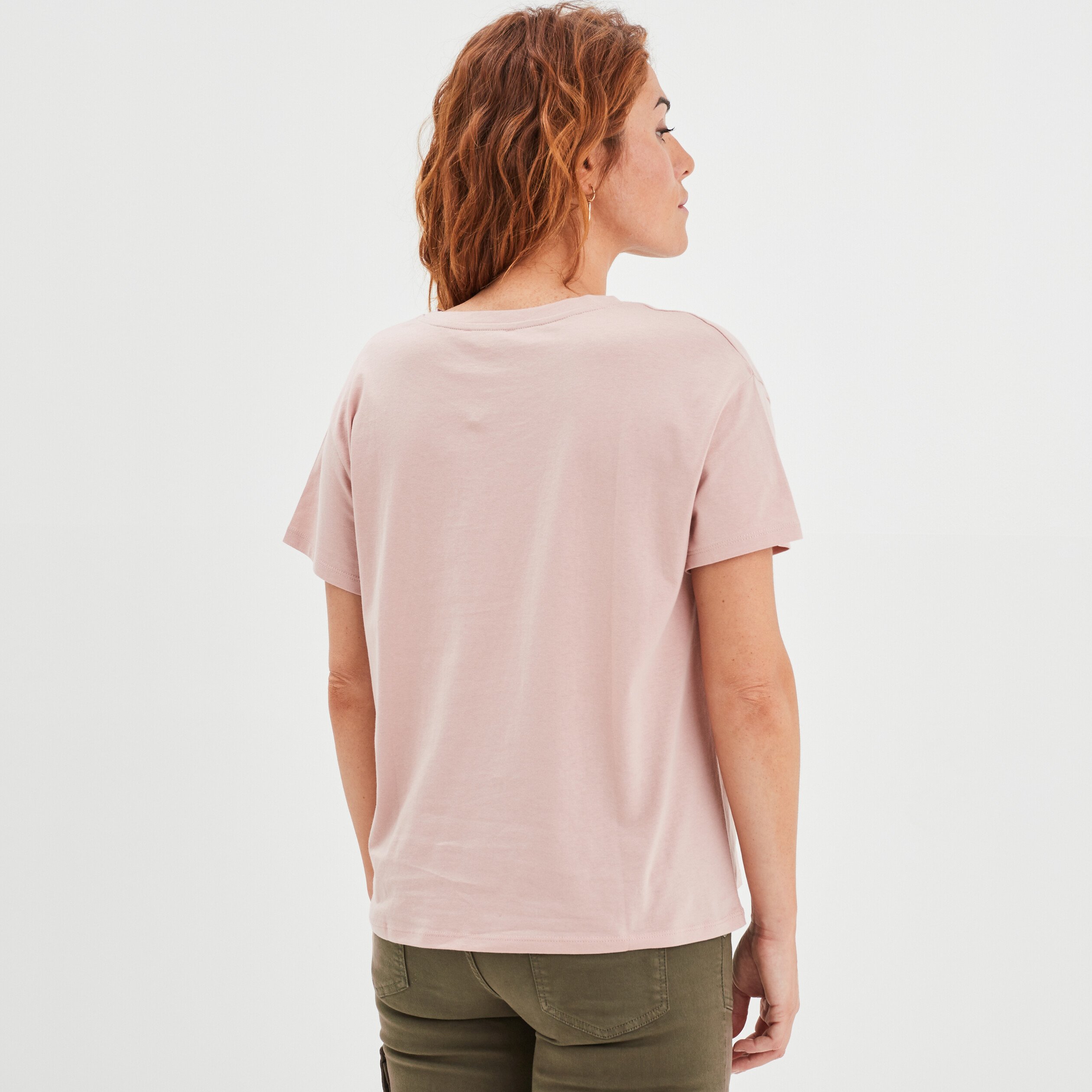 T-shirt fêtes des mères oversize vieux rose femme | La Halle