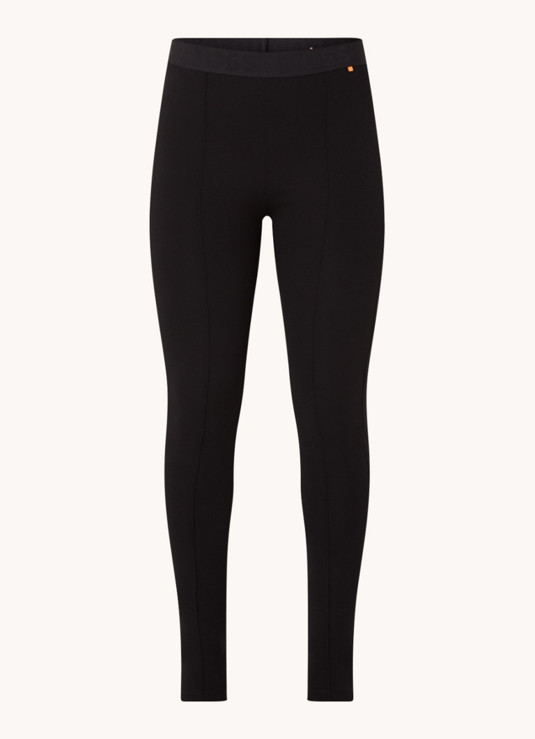 Pantaloni HUGO BOSS Stretch cu talie înaltă, slim fit