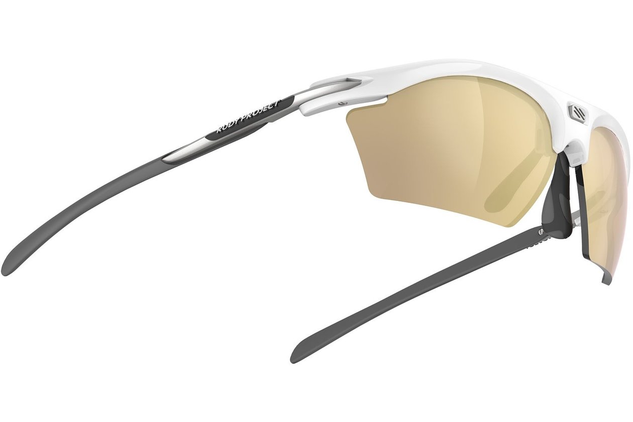 Rudy Project Rydon Slim White Gloss / Multilaser Gold