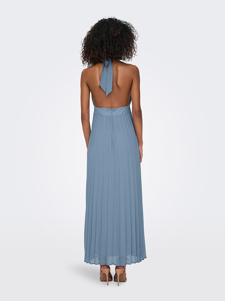 ONLY Plisseekleid in Hellblau günstig kaufen