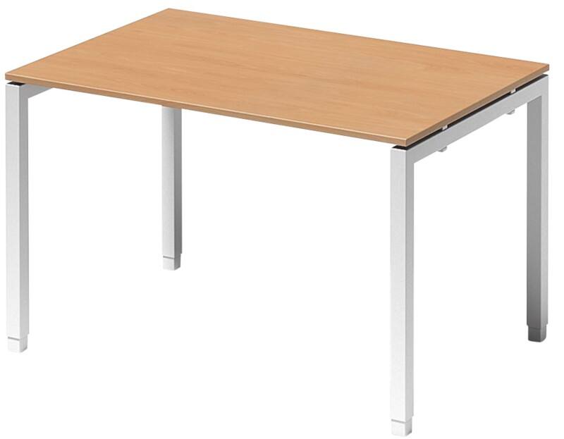 Bisley Schreibtisch Cito Buche, Verkehrsweiß 1.200 x 1.200 x 850 mm