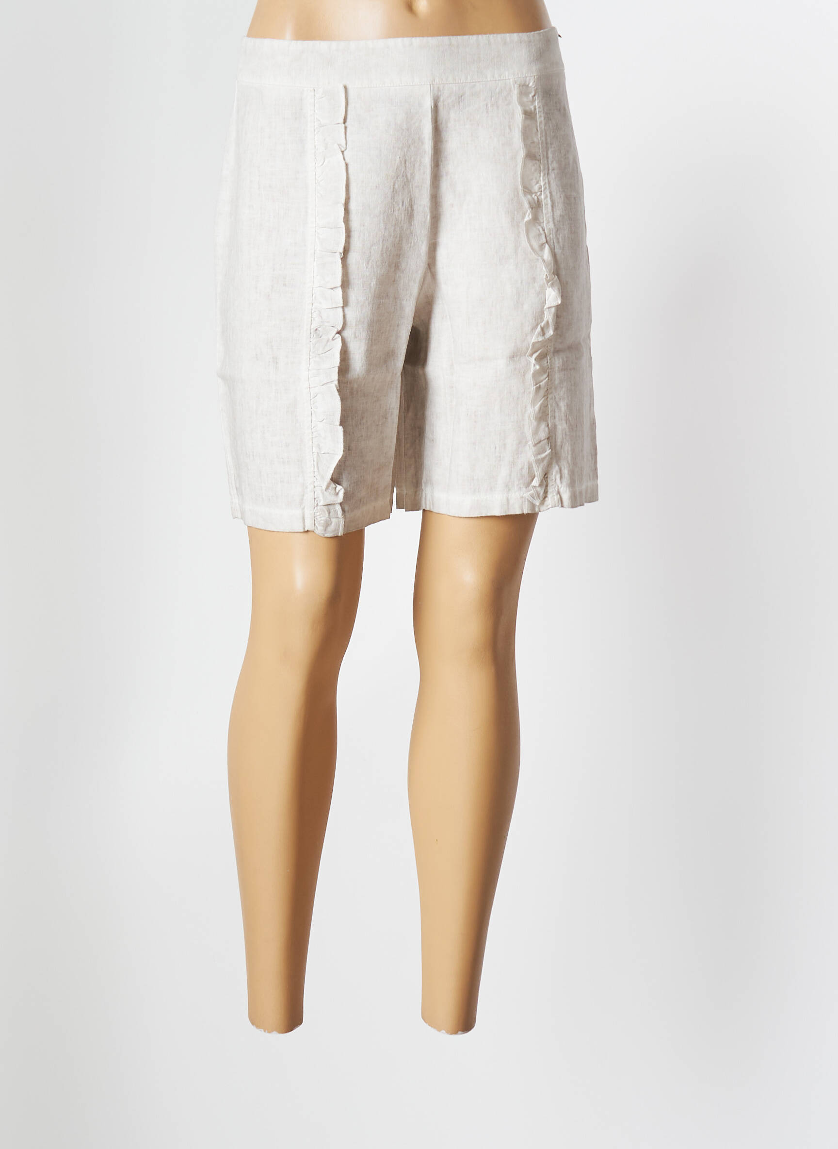 Maloka Bermudas Femme couleur beige