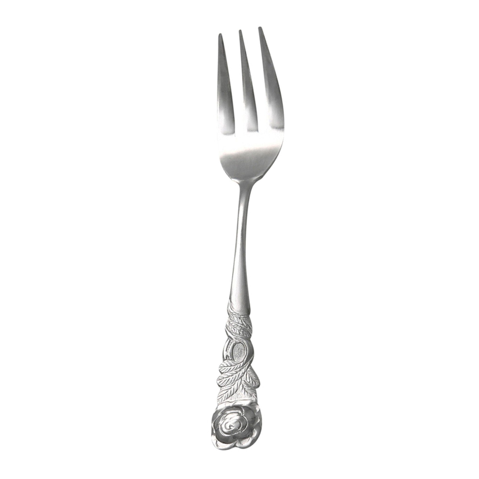 GRÄWE Kuchengabel GRÄWE Kuchengabeln 6 Stück, Edelstahl, Serie Rosendekor