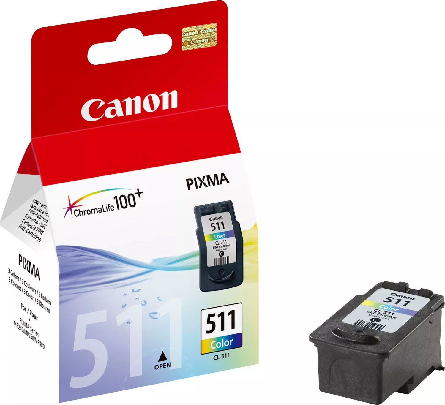 Canon CL-511 Tintenpatrone (original Druckerpatrone 511 cyan/magenta/gelb)