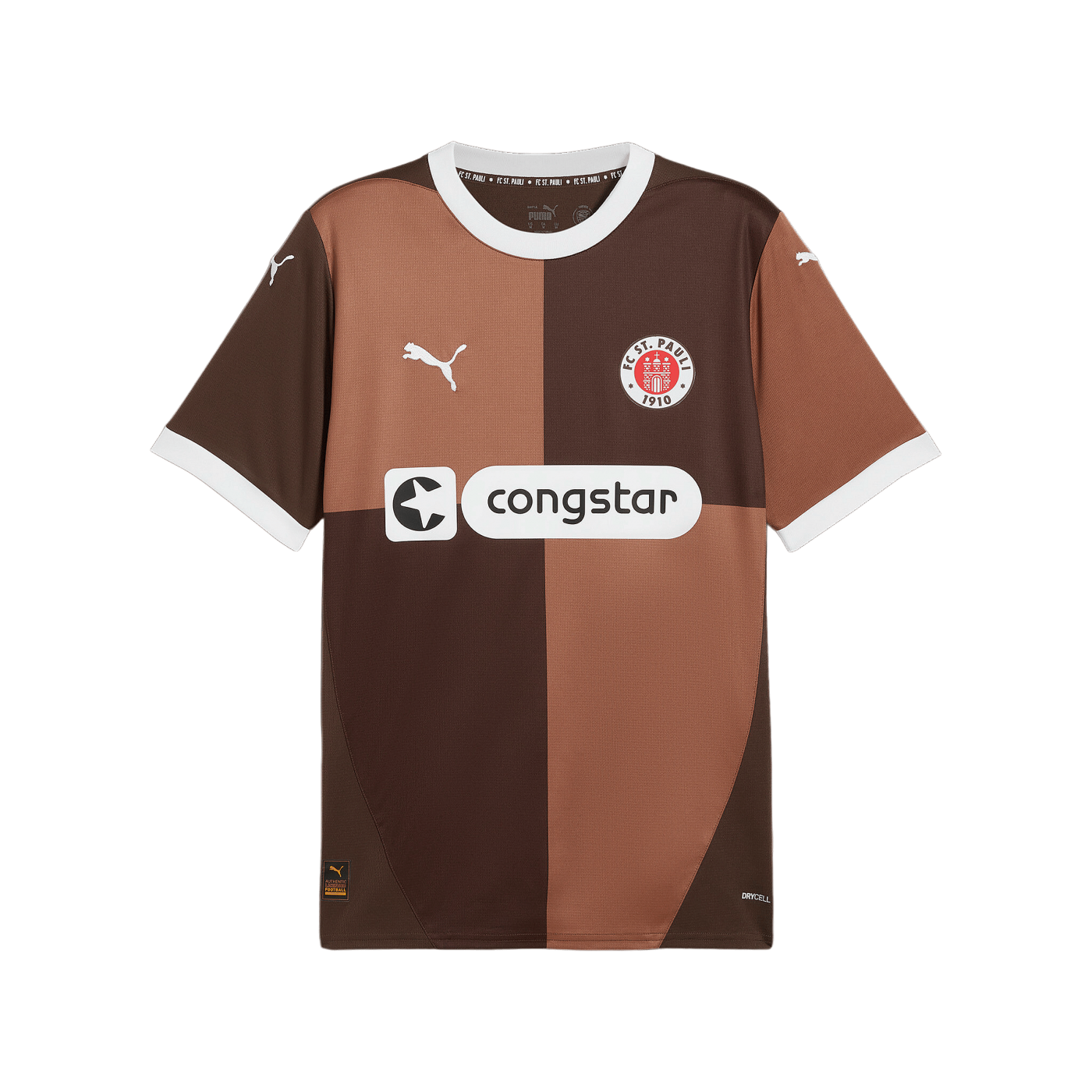 PUMA FC St. Pauli Trikot Home 2024/2025 Braun F01