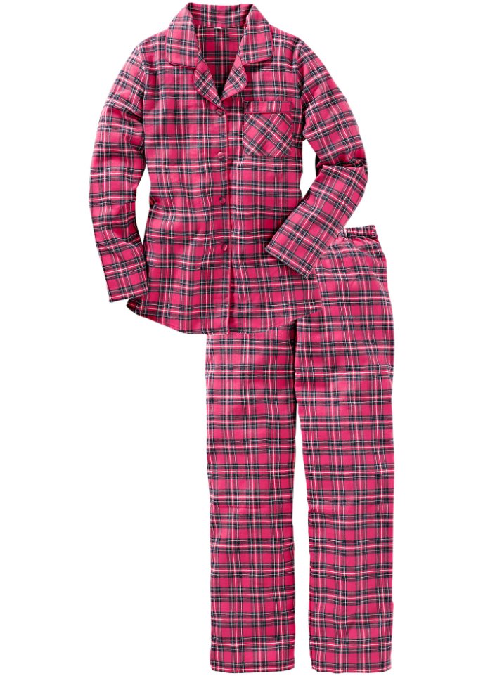 Gewebter Flanell Pyjama