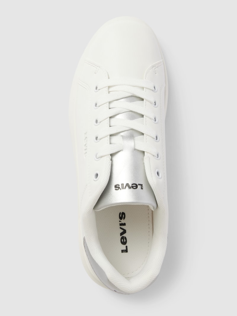 Sneaker mit Label-Detail Modell 'ELLIS' in weiß