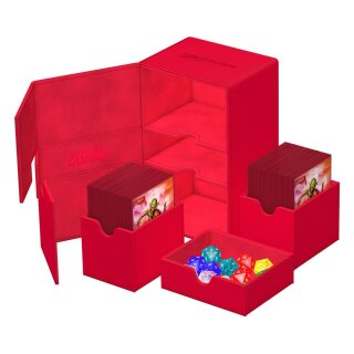 Ultimate Guard Twin Flip`n`Tray 160+ XenoSkin Monocolor - Rot