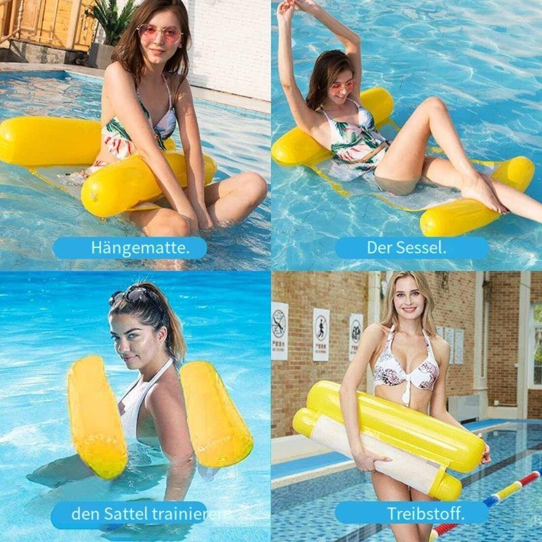 Einemgeld Luftsessel Wasserhängematte, Luftmatratze Pool, Pool Wasserhängematte