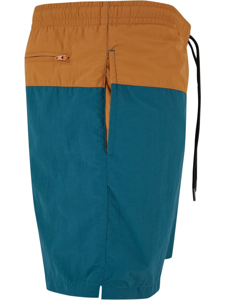 Urban Classics Urban Classics Badeshorts in teal/toffee günstig kaufen