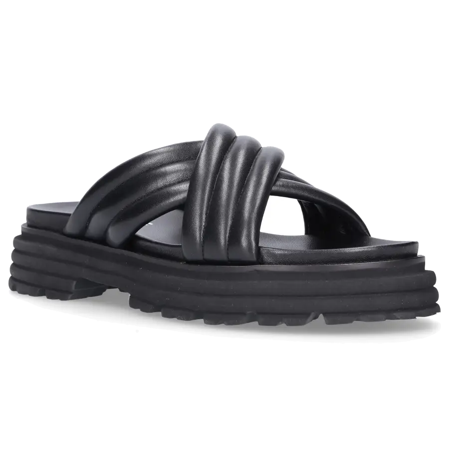 305 SOBE - Sandalen INA Kalbsleder - schwarz
