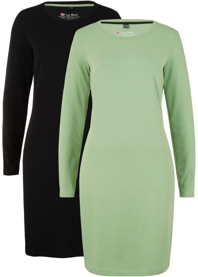 Jerseykleid (2er Pack)