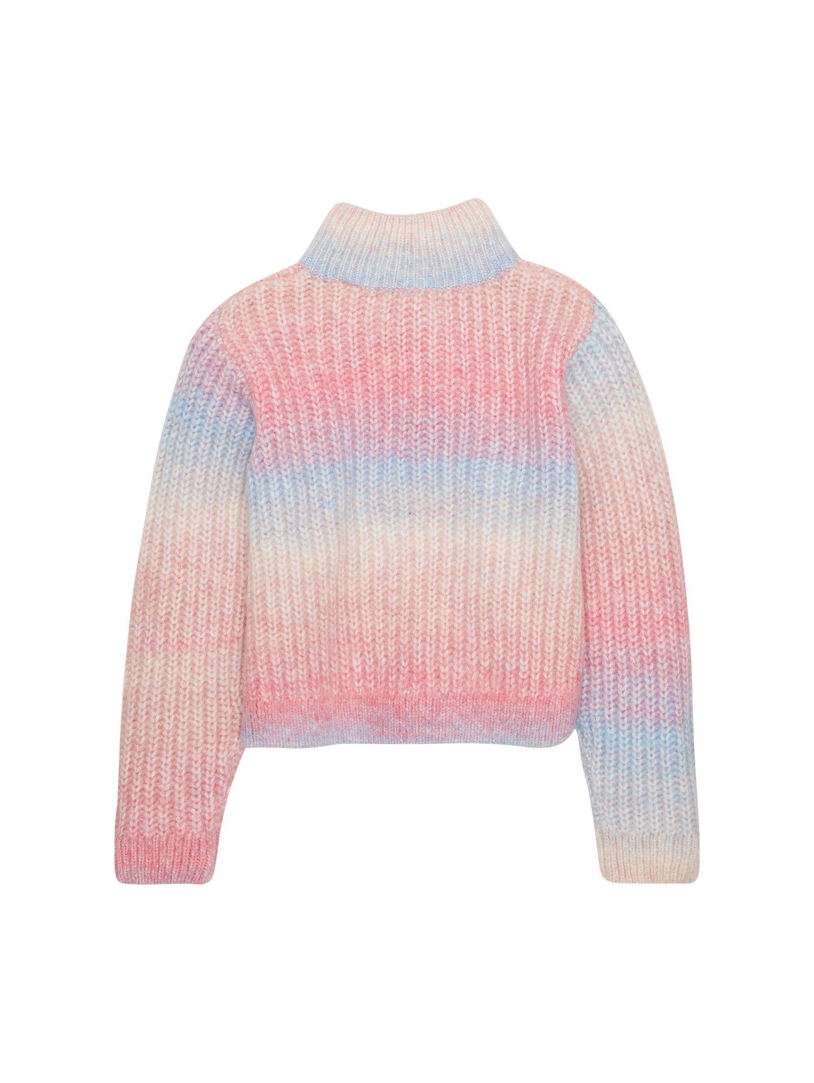 TOM TAILOR Cardigan Cropped Strickpullover mit recyceltem Polyester