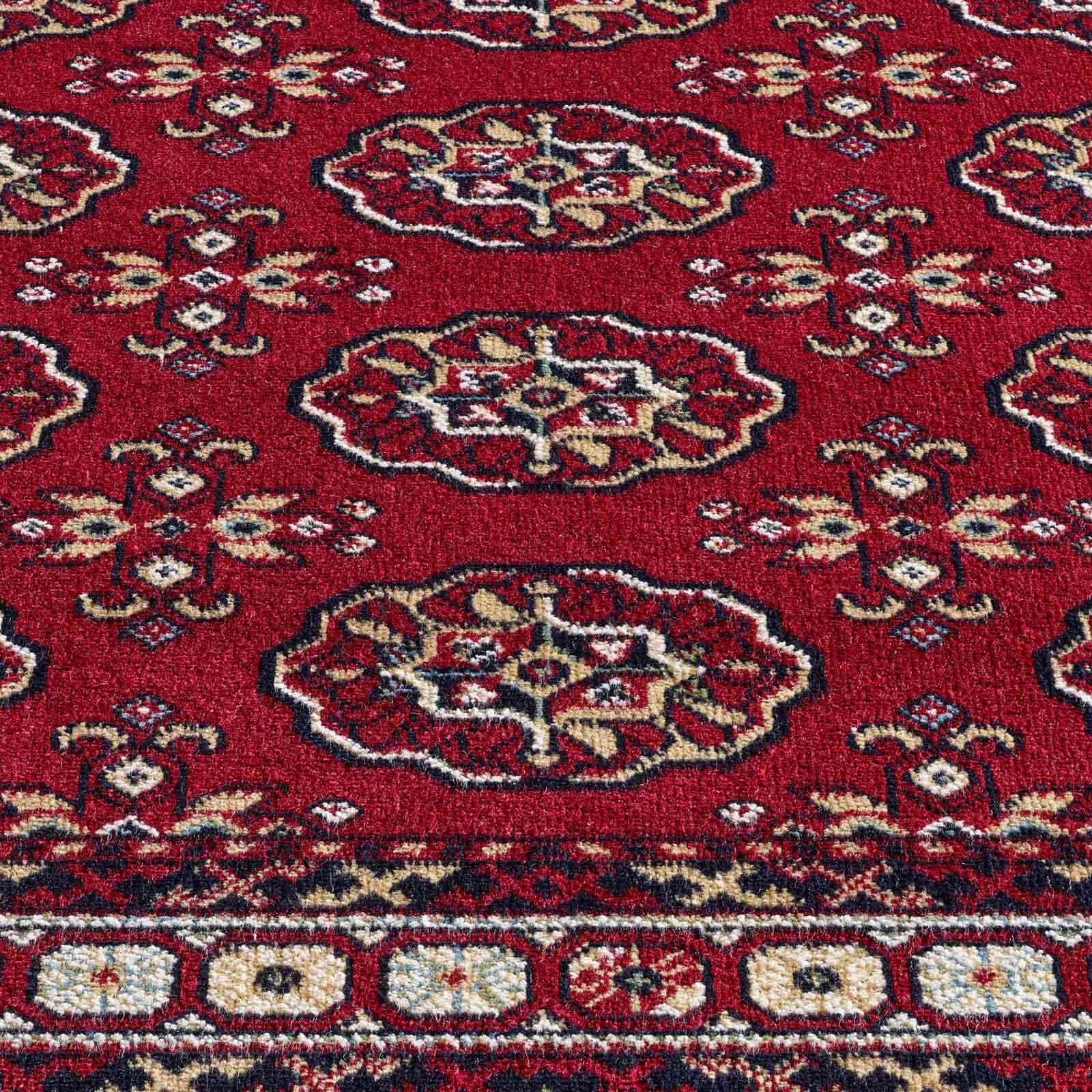 Teppich Palazzo Royal Vintage Bouchara, TaraCarpet, rechteckig, Höhe: 6 mm, Bouchara Seiden Optik rot Wohnzimmer Schlafzimmer Esszimmer 67x105