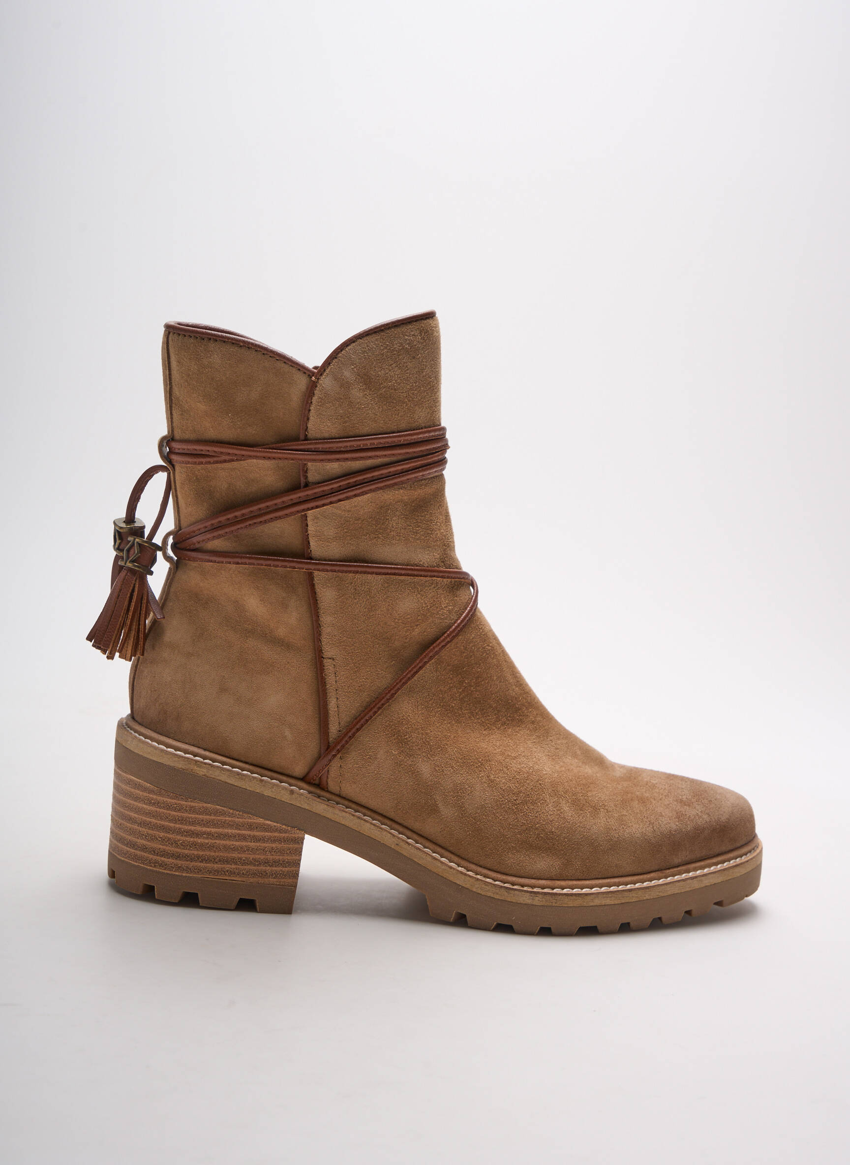 Mam Zelle Bottines Femme couleur beige