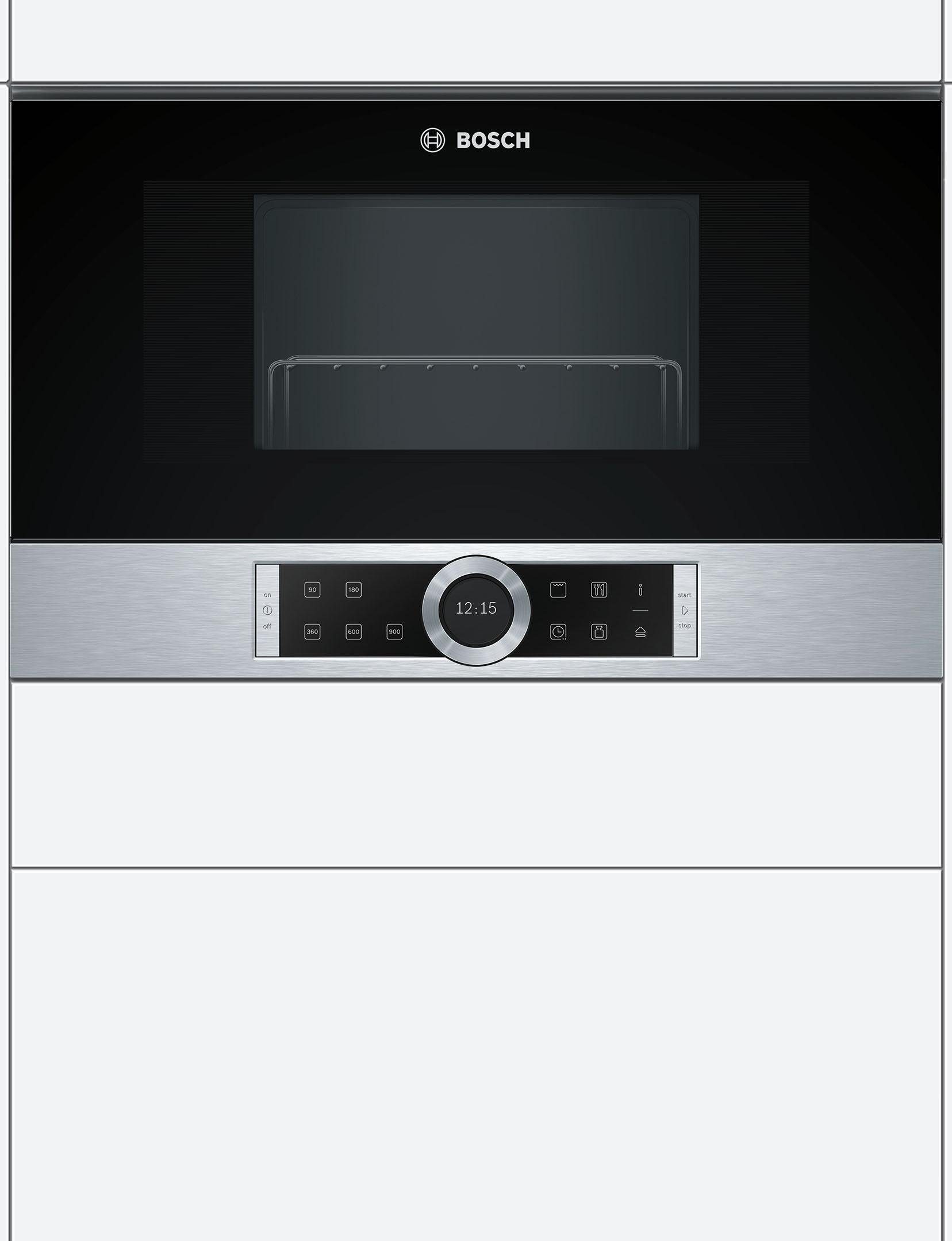 BOSCH Einbau-Mikrowelle BEL634GS1, Grill, Mikrowelle, 21 l