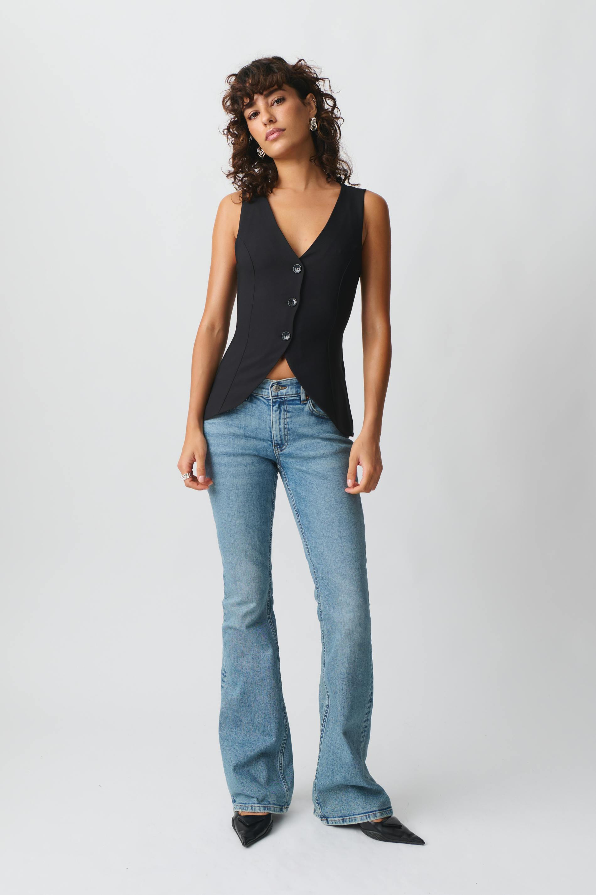 Tailored v-neck vest