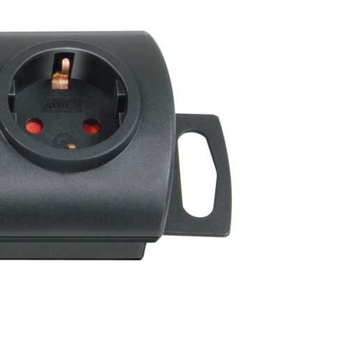 Brennenstuhl 1153300124 Primera-Line maitinimo laidas, 4 kontaktų, juodas, 1,5 m, H05VV-F 3G1,5