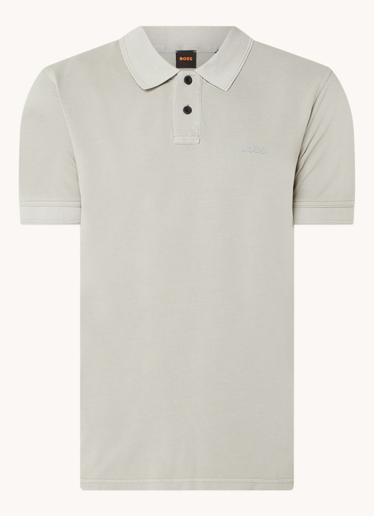 Polo HUGO BOSS Prime de corte regular, confeccionada em piqué de algodão com logotipo.