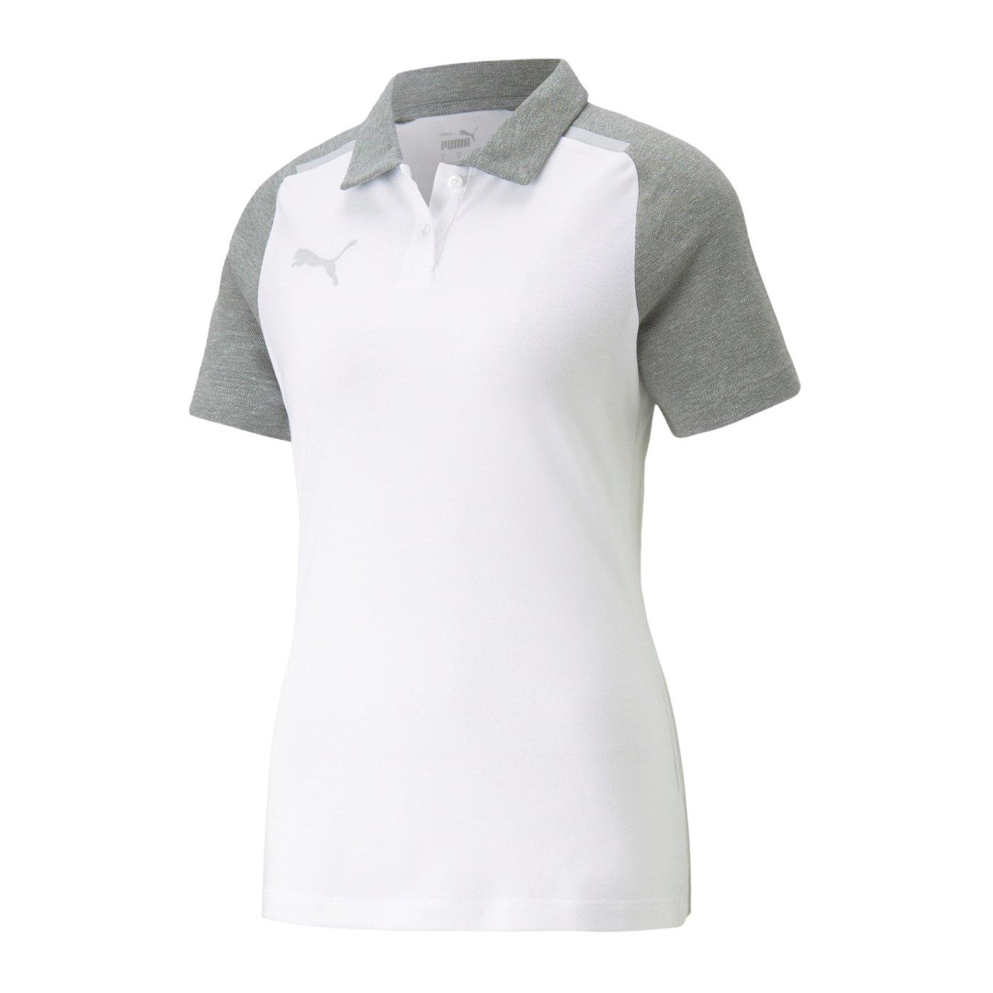 PUMA teamCUP Casuals Poloshirt Daman Weiss F04