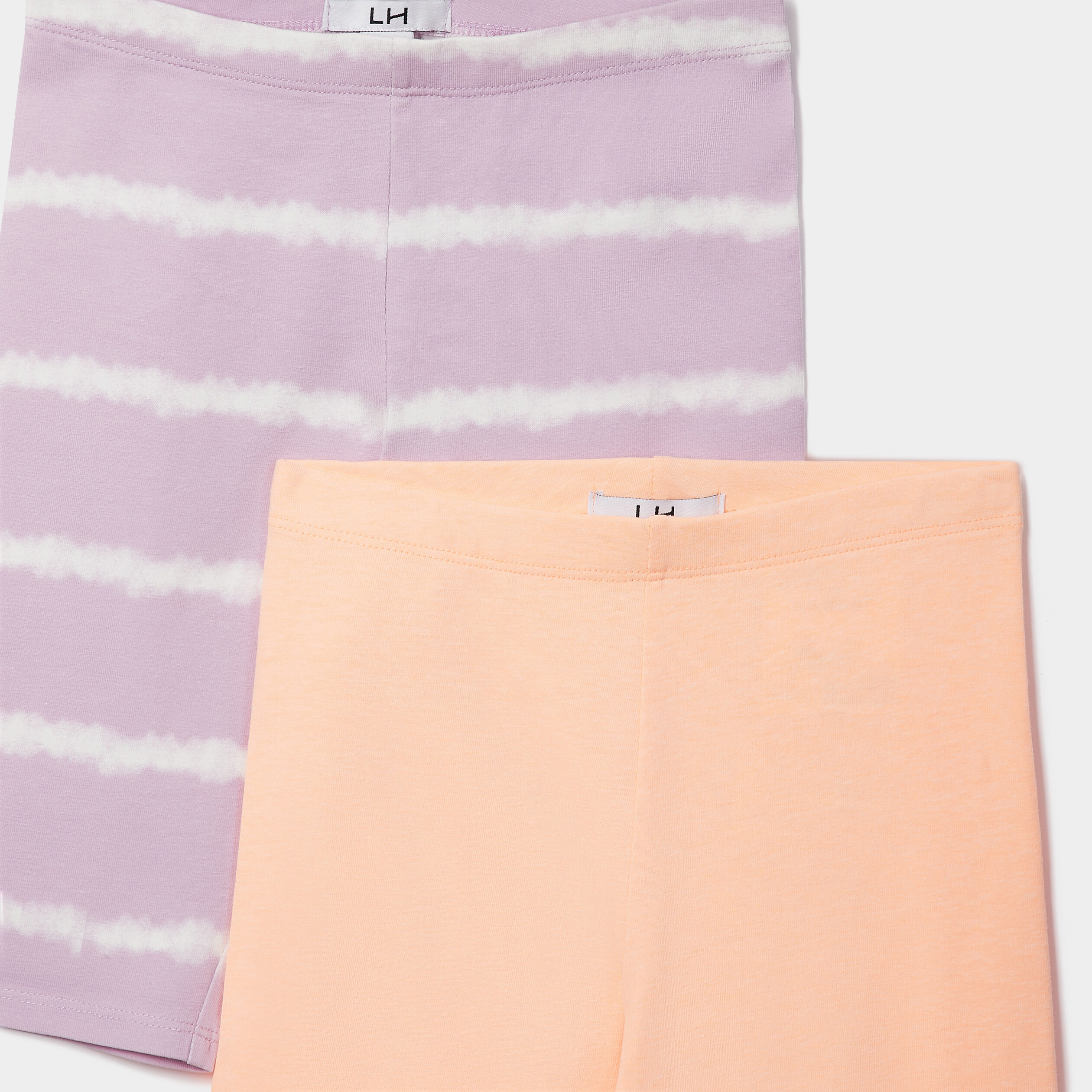Lot 2 cyclistes courts mauve fille | La Halle