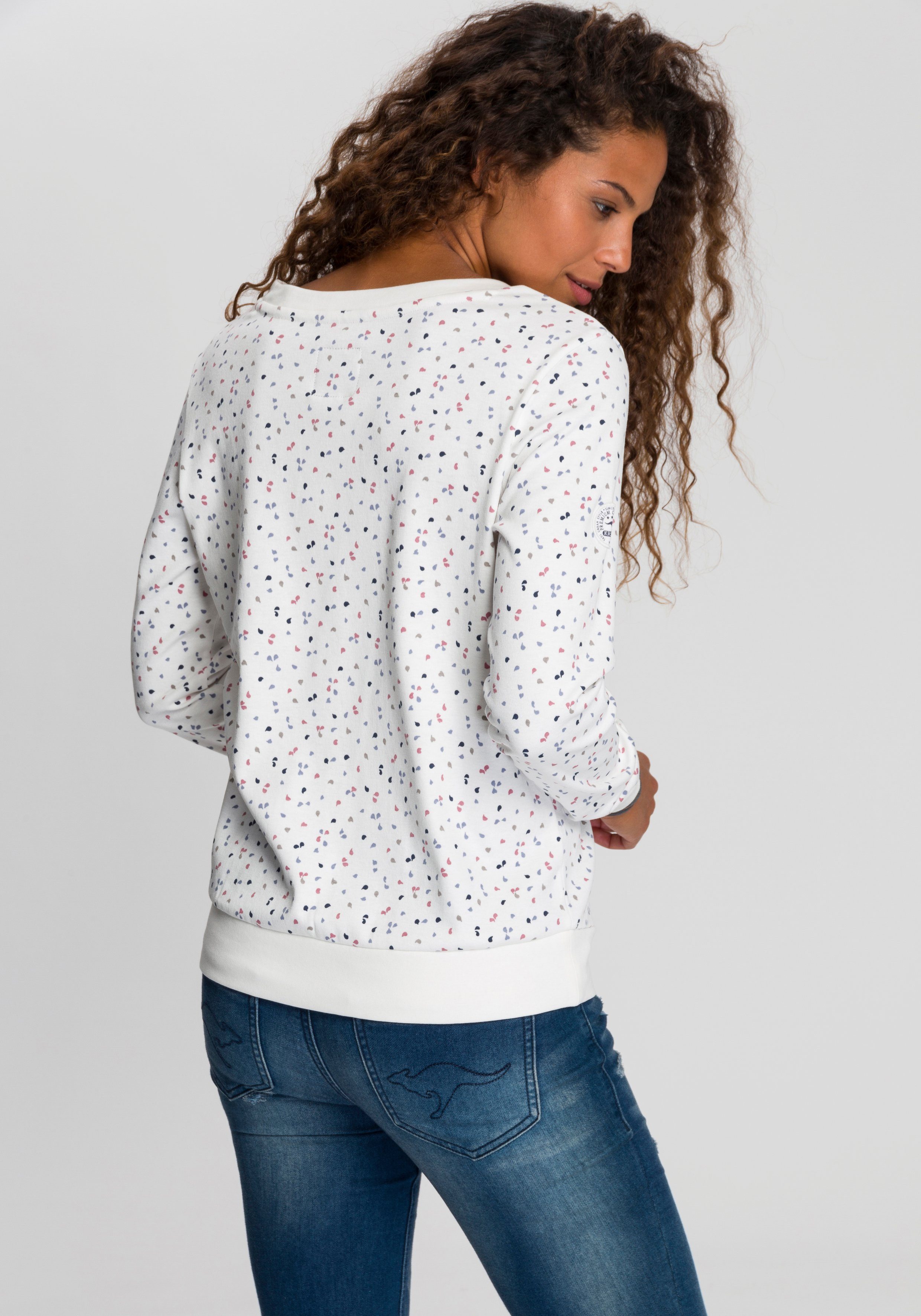 KangaROOS Sweatshirt im sportlichen Minimal-Print