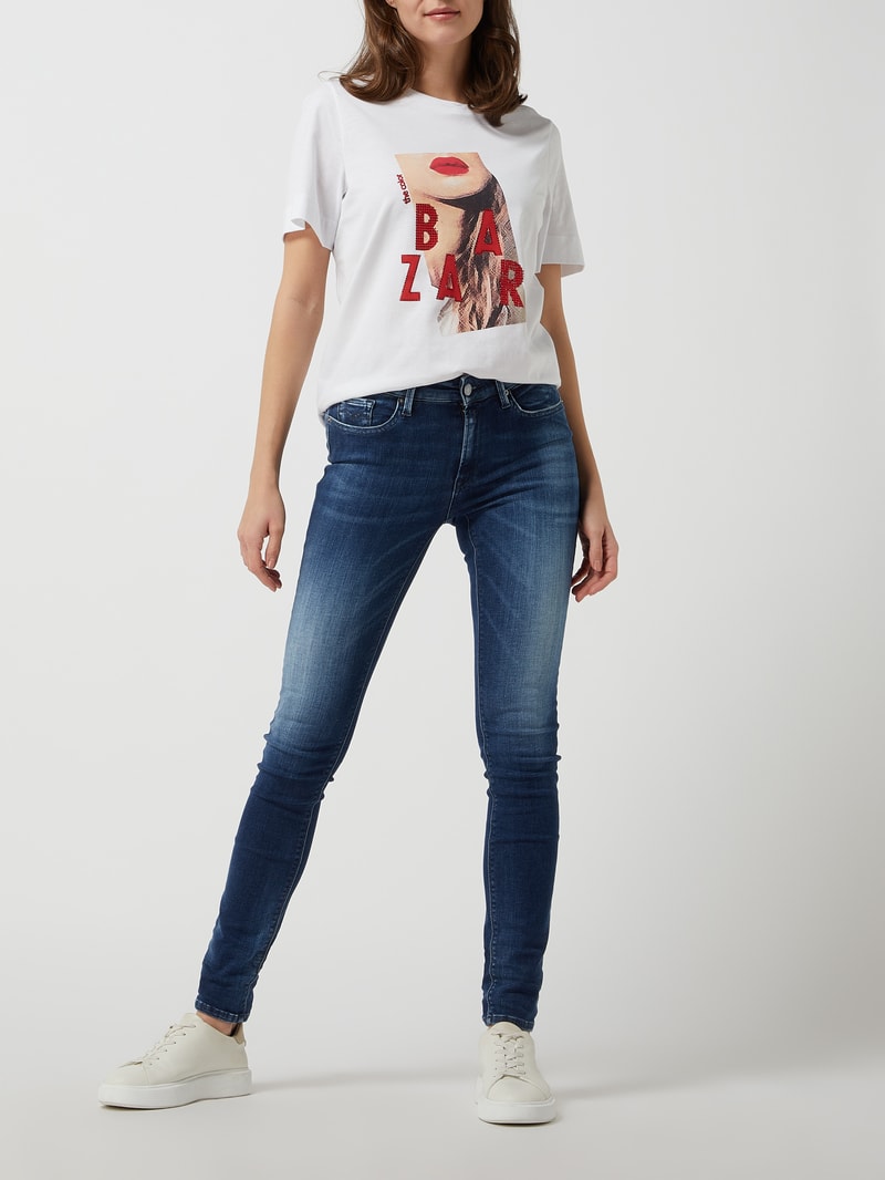 Skinny Fit Jeans mit Stretch-Anteil Modell 'Luzien' - HYPERFLEX in blau