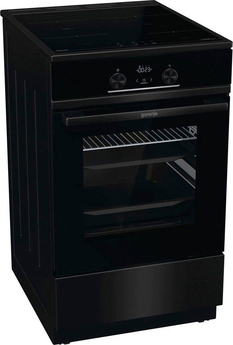 GORENJE Induktions-Standherd GEIT5C60BPG, mit 2-fach-Teleskopauszug, Aqua Clean