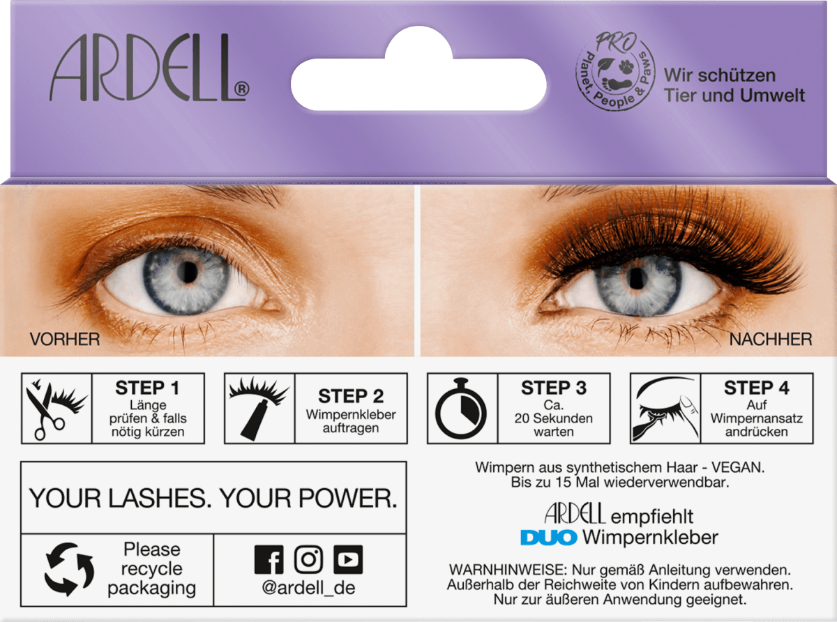 Künstliche Wimpern Mega Volume 258 (1 Paar), 2 St