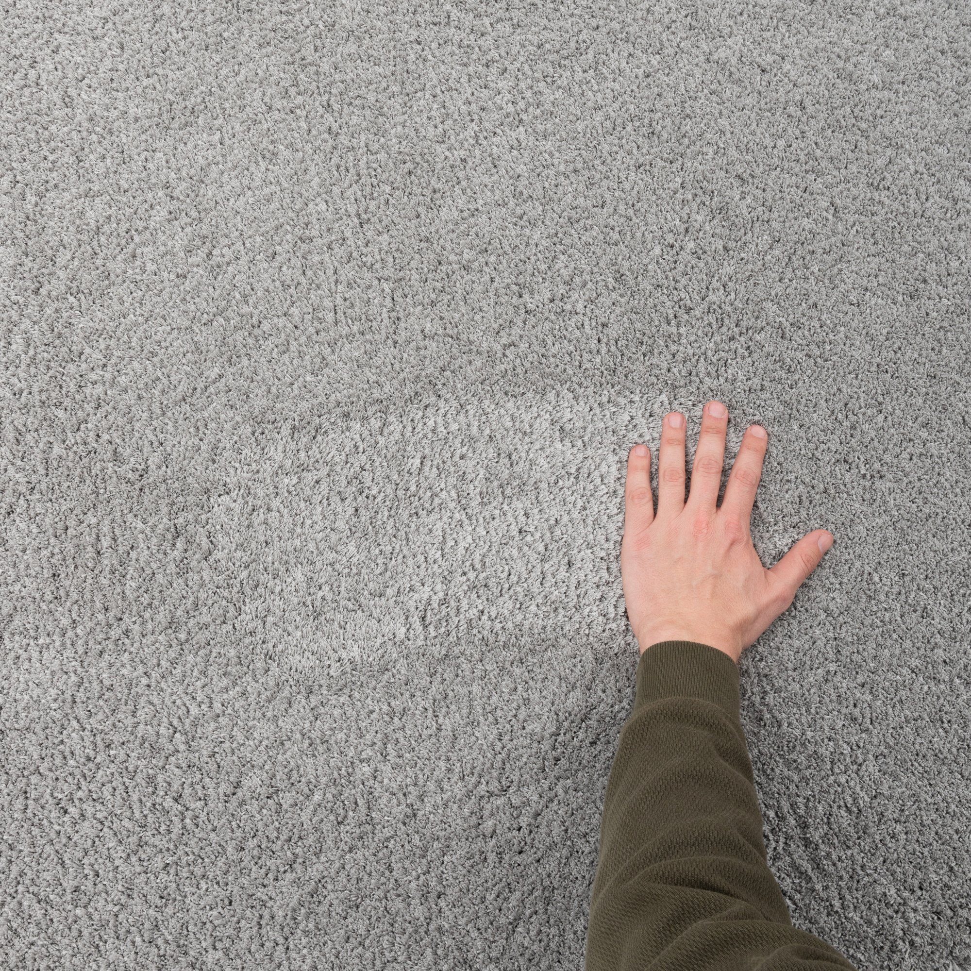 Hochflor-Teppich Luxus Hochflor Langflor Teppich Harmony Rund, Snapstyle, Rund, Höhe: 26 mm
