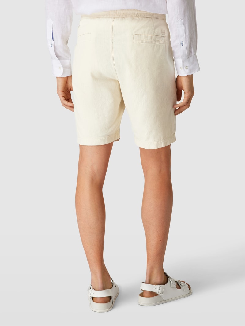 Shorts mit elastischem Bund Modell 'Sisla' in offwhite