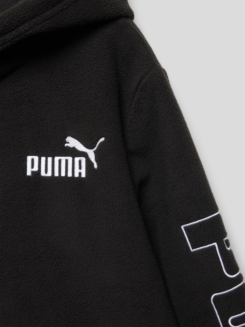 Hoodie mit Label-Stitching Modell 'PUMA POWER' in schwarz