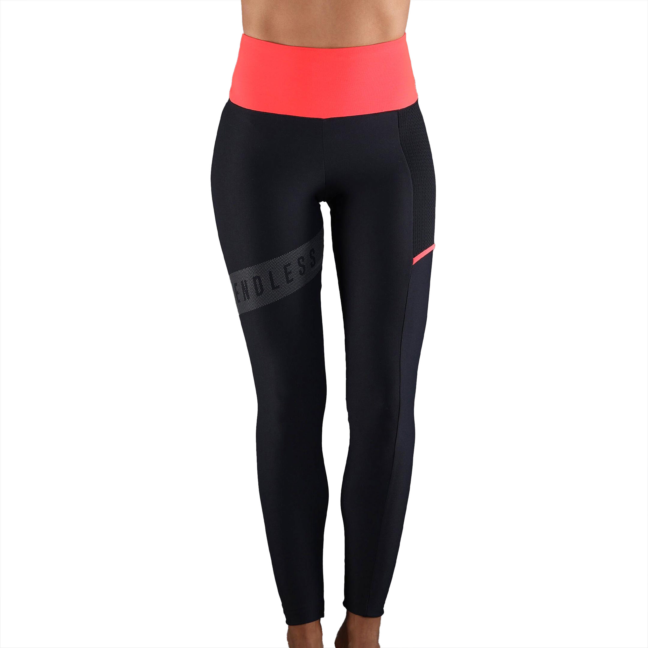 Fit Pocket Tight Damen - Schwarz, Koralle