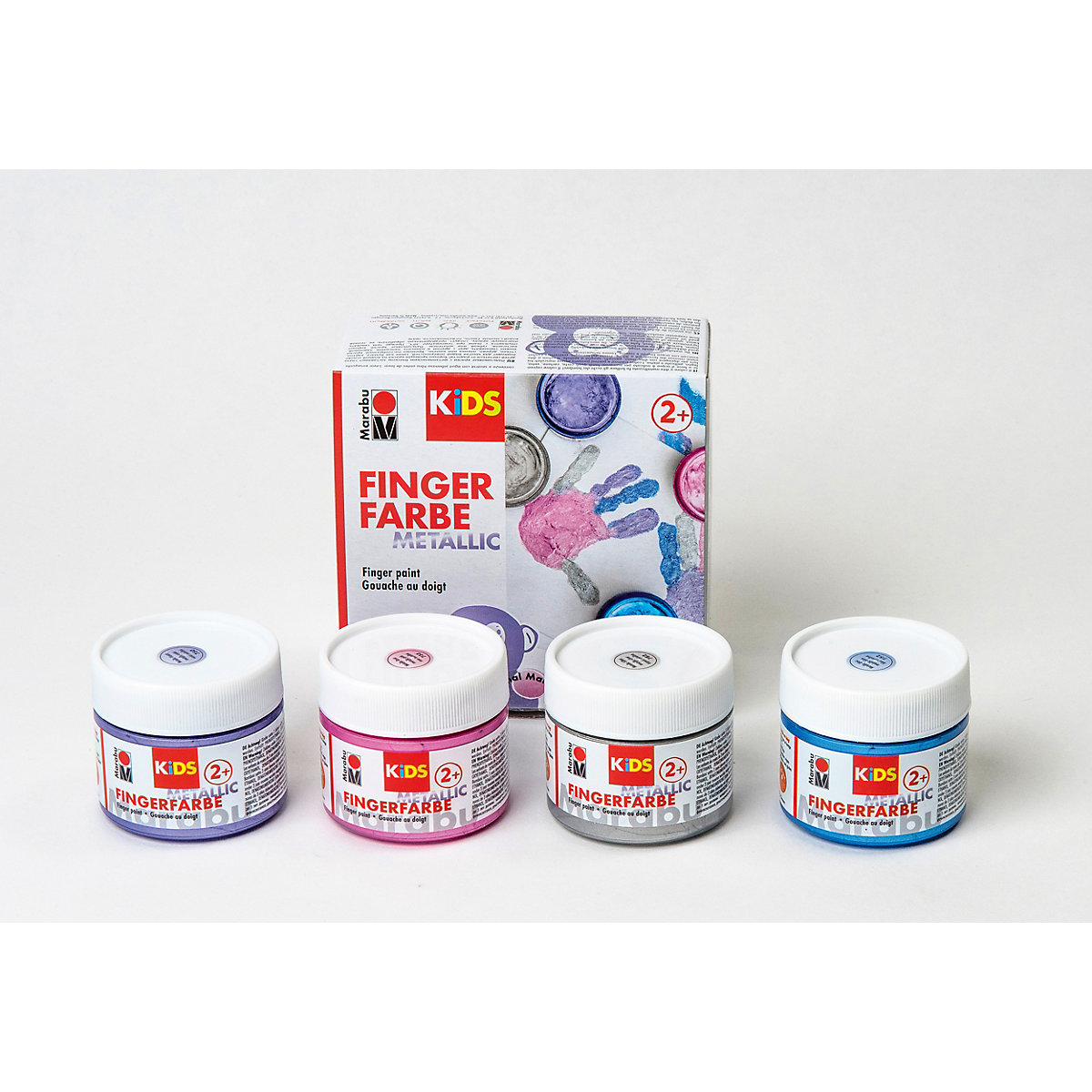 KIDS Fingerfarbe Metallic, 4 x 100 ml